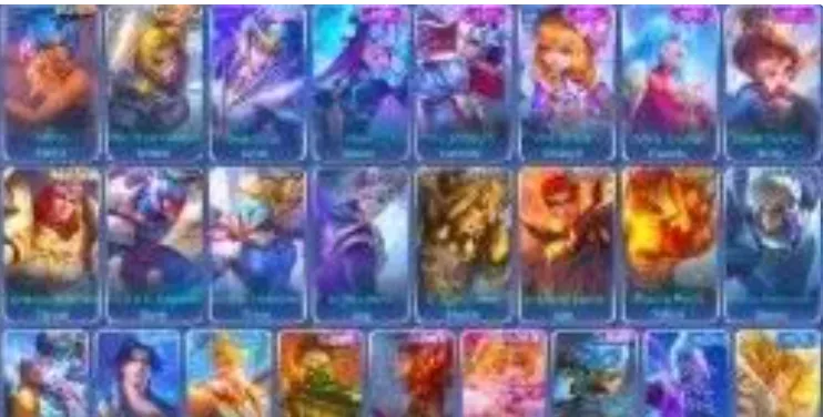 ML697 Android & Ios 194 Skins KOF Karina Collector Natalia Zodiac Irithel Epic Lancelot Dragon Tamer Ling Venom Gusion (G)